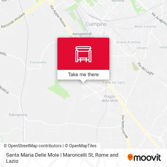 Santa Maria Delle Mole | Maroncelli St map