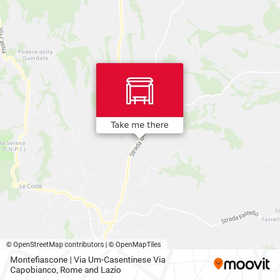 Montefiascone | Via Um-Casentinese Via Capobianco map