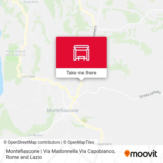 Montefiascone | Madonnella Street Via Capobianco map