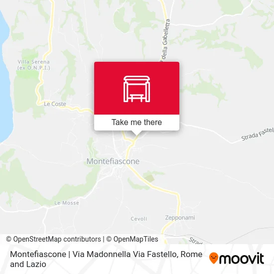 Montefiascone | Via Madonnella Via Fastello map