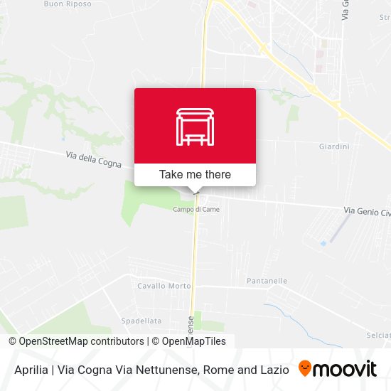 Aprilia | Via Cogna Via Nettunense map