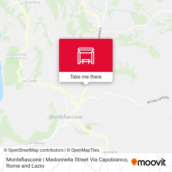 Montefiascone | Madonnella Street Via Capobianco map