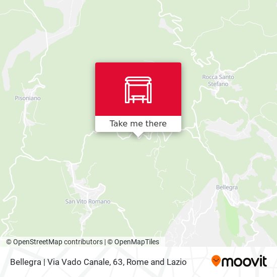 Bellegra | Via Vado Canale, 63 map