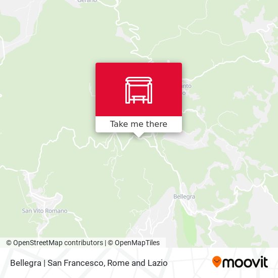 Bellegra | San Francesco map