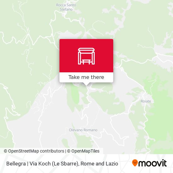 Bellegra | Via Koch (Le Sbarre) map