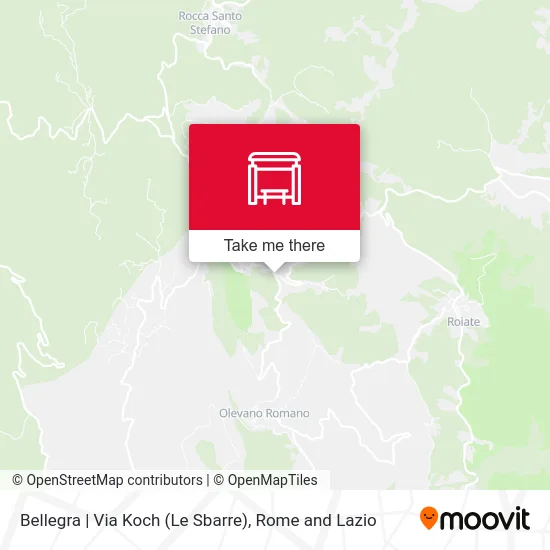 Bellegra | Koch Street (Le Sbarre) map