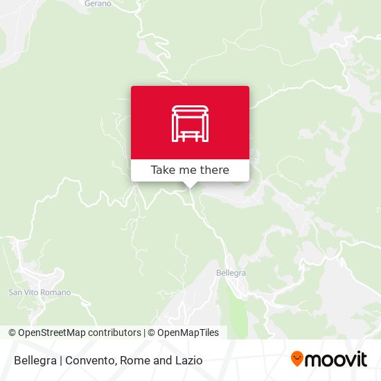 Bellegra | Convento map