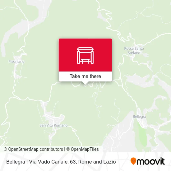 Bellegra | Via Vado Canale, 63 map