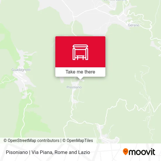 Pisoniano | Via Piana map