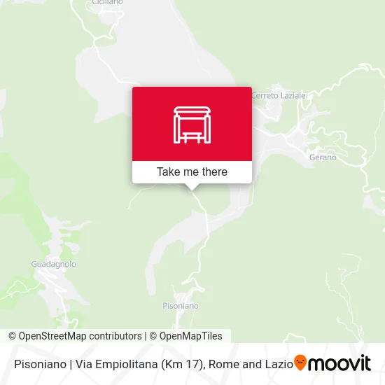 Pisoniano | Empiolitana Road (Km 17) map