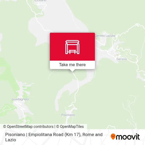 Pisoniano | Empiolitana Road (Km 17) map