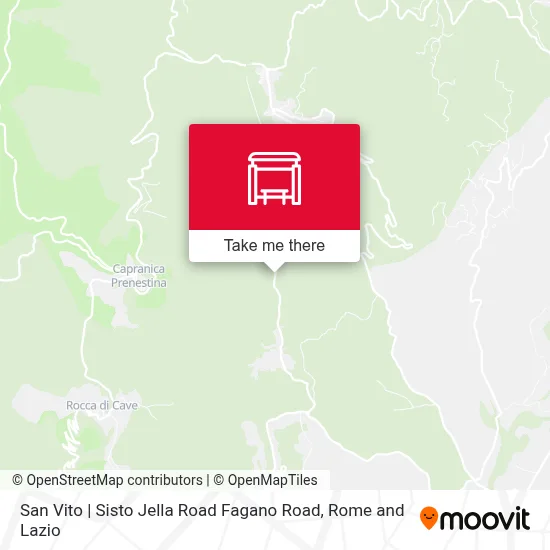 San Vito | Sisto Jella Road Fagano Road map