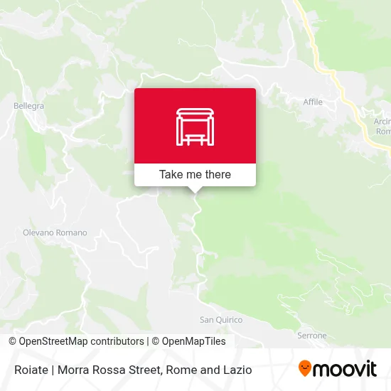 Roiate | Morra Rossa Street map