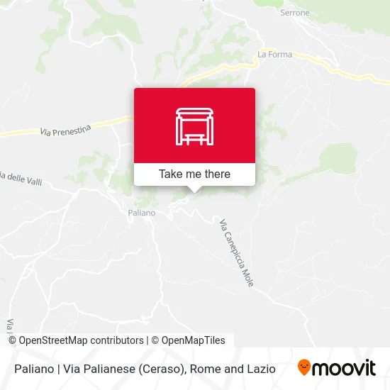 Paliano | Palianese Street (Ceraso) map