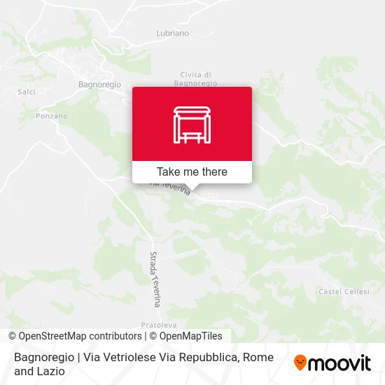 Bagnoregio | Via Vetriolese Via Repubblica map