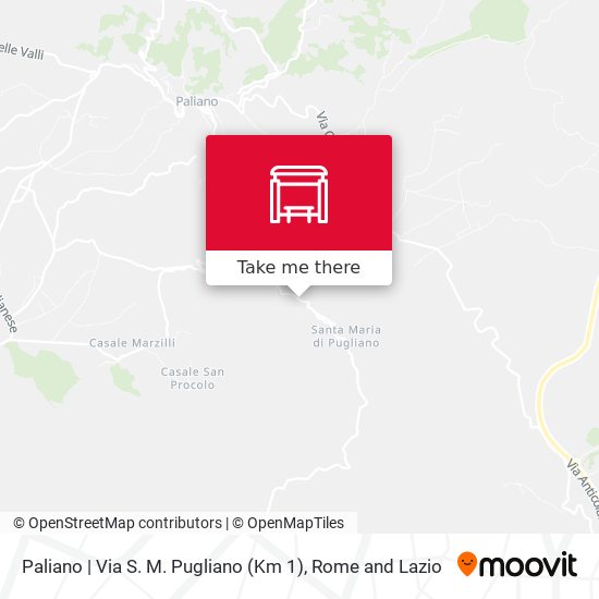 Paliano | Via S. M. Pugliano (Km 1) map