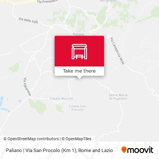 Paliano | Via San Procolo (Km 1) map