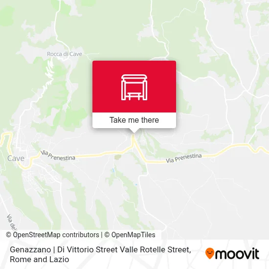 Genazzano | Di Vittorio Street Valle Rotelle Street map