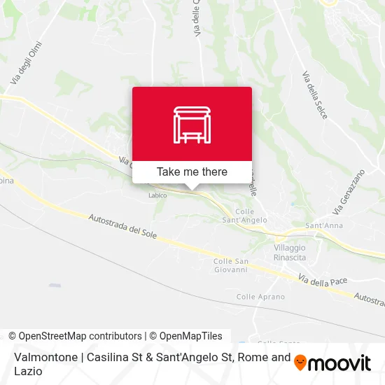 Valmontone | Casilina St & Sant'Angelo St map