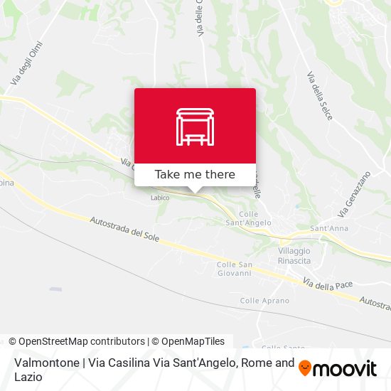 Valmontone | Via Casilina Via Sant'Angelo map