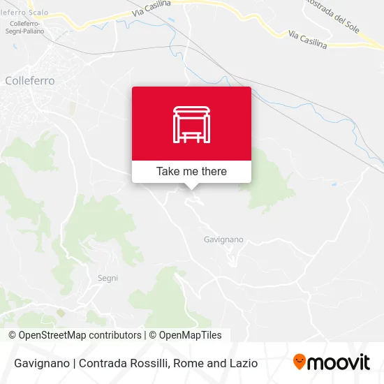 Gavignano | Contrada Rossilli map