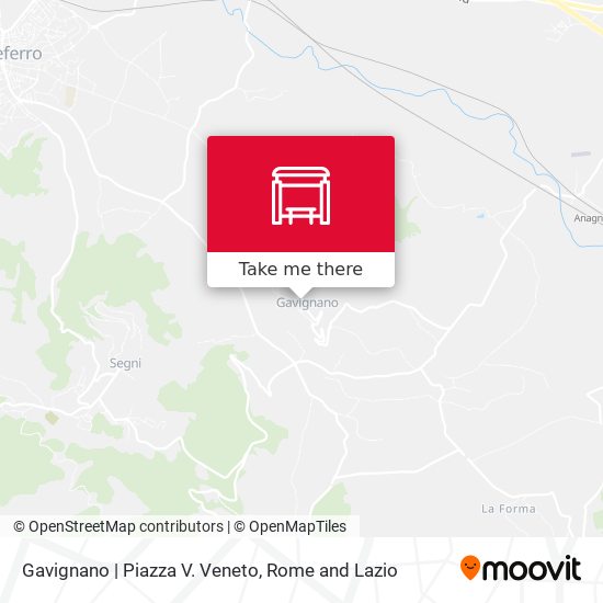 Gavignano | Piazza V. Veneto map