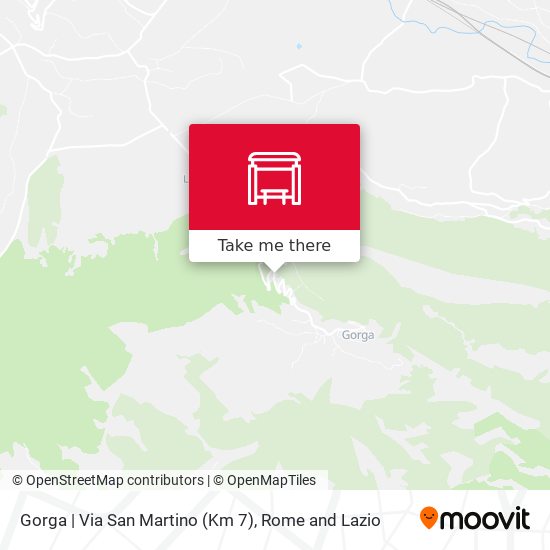 Gorga | Via San Martino (Km 7) map