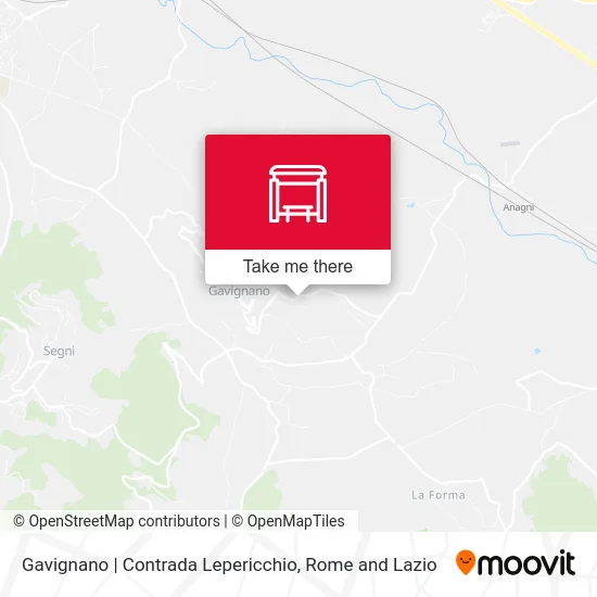Gavignano | Contrada Lepericchio map