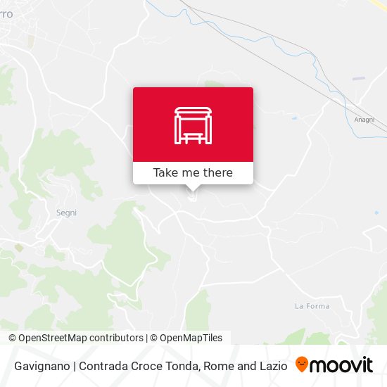 Gavignano | Contrada Croce Tonda map