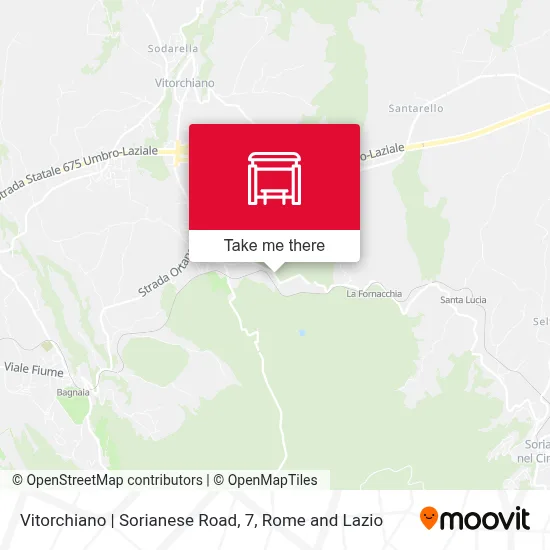 Vitorchiano | Sorianese Road, 7 map