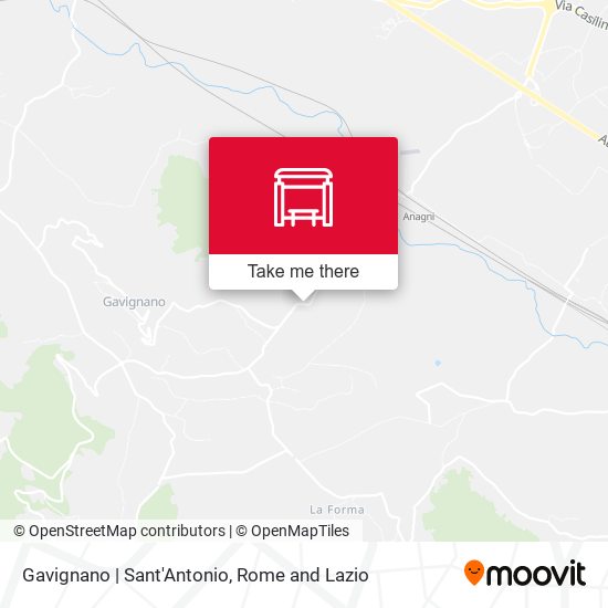 Gavignano | Sant'Antonio map