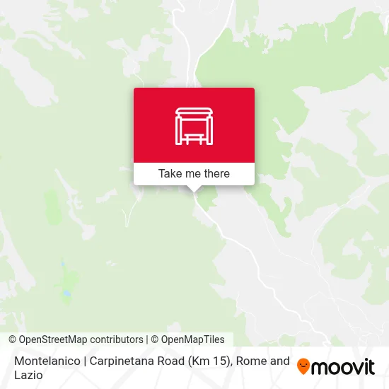 Montelanico | Carpinetana Road (Km 15) map