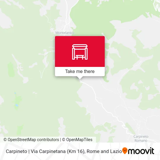 Carpineto | Carpinetana Street (Km 16) map