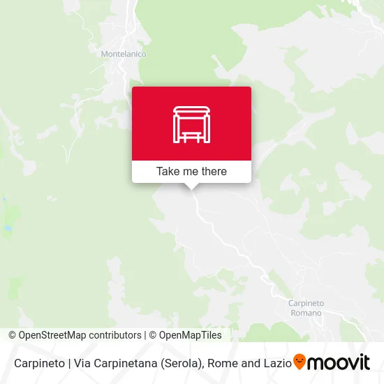 Carpineto | Carpinetana Road (Serola) map