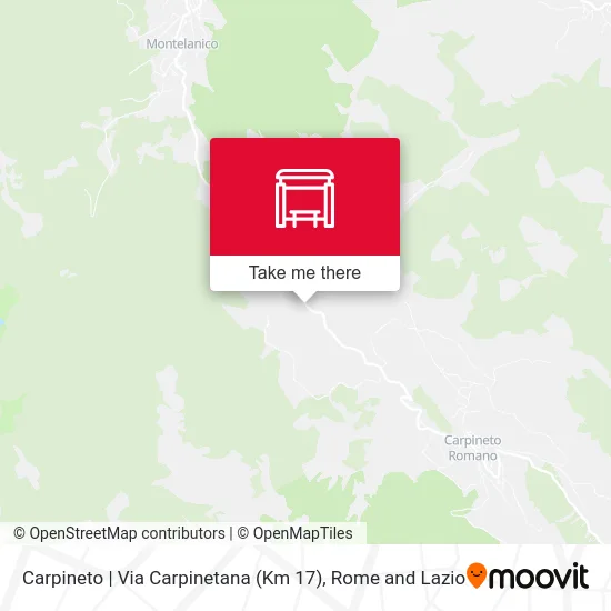 Carpineto | Carpinetana Road (Km 17) map