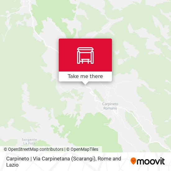 Carpineto | Via Carpinetana (Scarangi) map