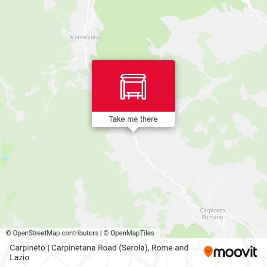 Carpineto | Carpinetana Road (Serola) map