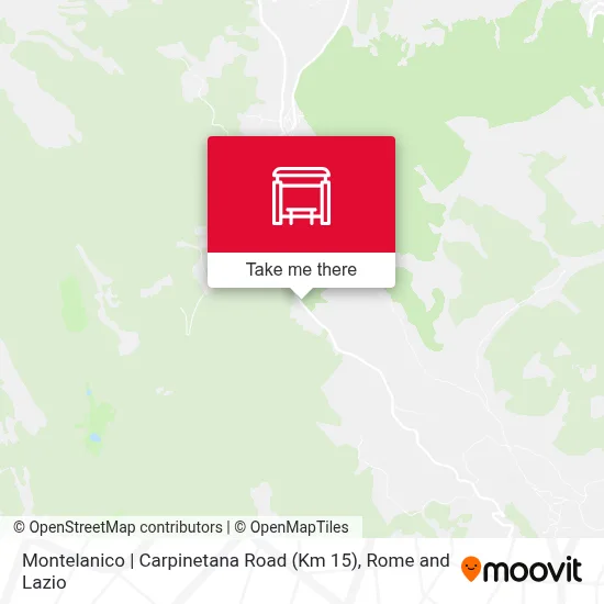 Montelanico | Carpinetana Road (Km 15) map