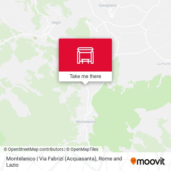 Montelanico | Via Fabrizi (Acquasanta) map
