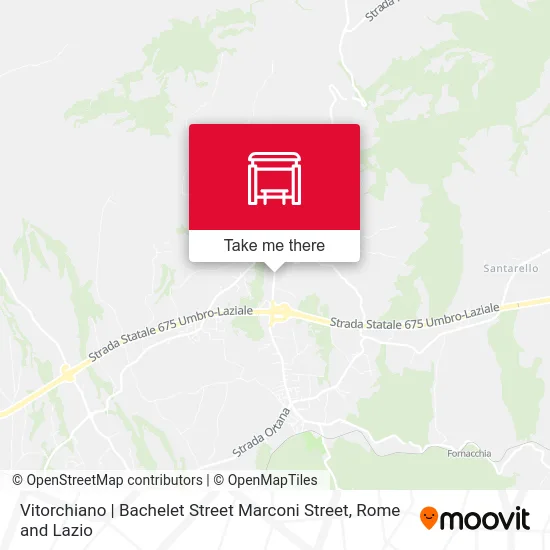 Vitorchiano | Bachelet Street Marconi Street map