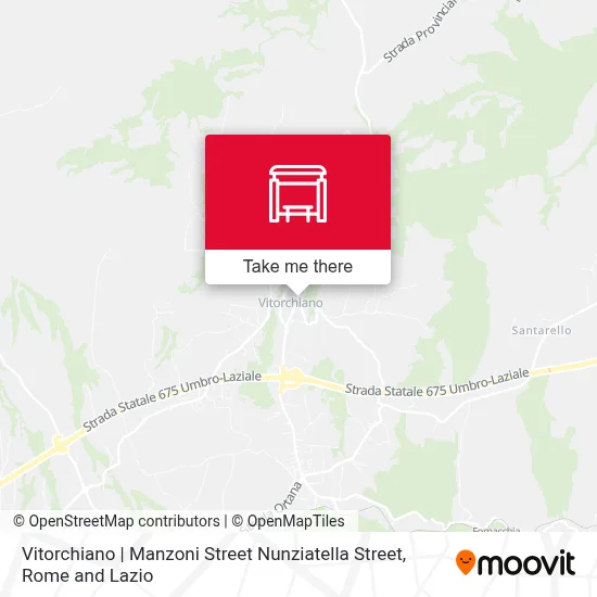 Vitorchiano | Manzoni Street Nunziatella Street map
