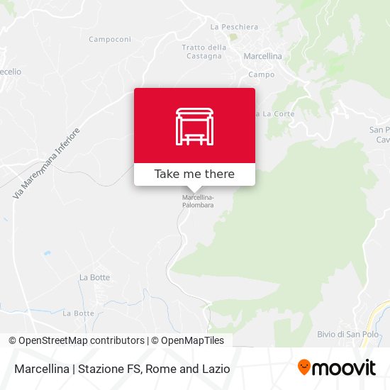 Marcellina | Stazione FS map