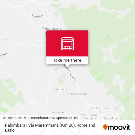 Palombara | Via Maremmana (Km 20) map
