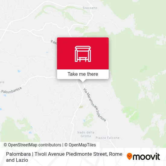 Palombara | Tivoli Avenue Piedimonte Street map