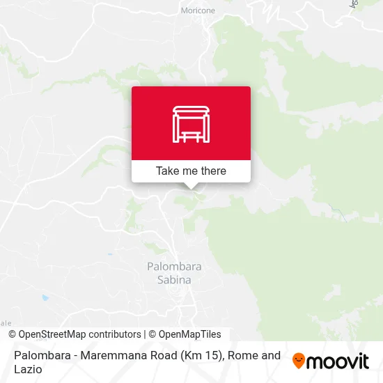 Palombara - Maremmana Road (Km 15) map