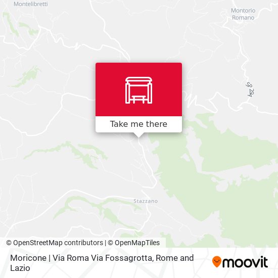 Moricone | Via Roma Via Fossagrotta map
