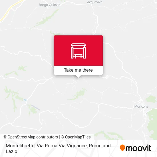 Montelibretti | Roma Road Vignacce Road map