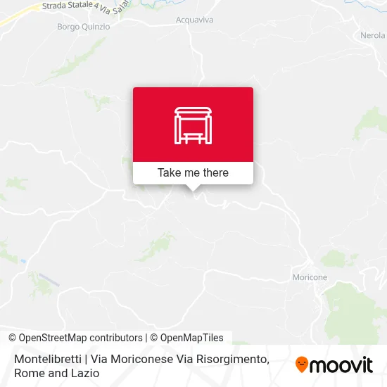 Montelibretti | Via Moriconese Via Risorgimento map