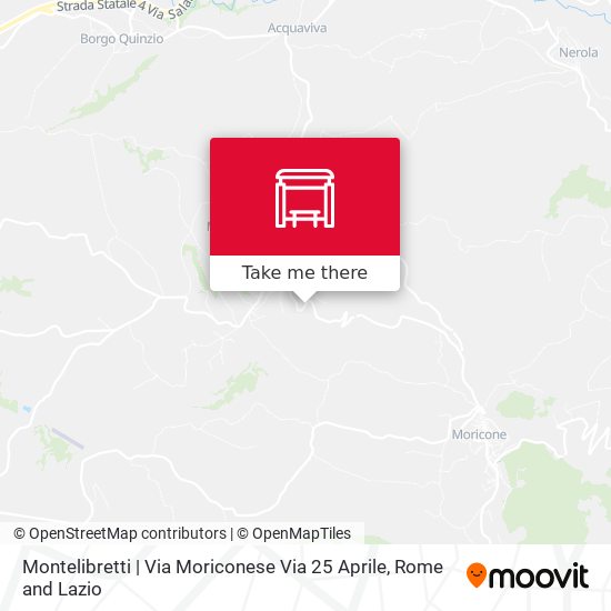 Montelibretti | Via Moriconese Via 25 Aprile map