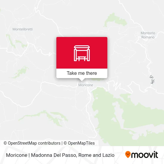Moricone | Madonna Del Passo map